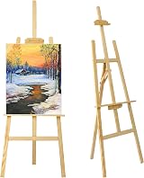 Trintion 1.5M Studio Easel Adjustable Wood A-Frame Painting Stand view 1