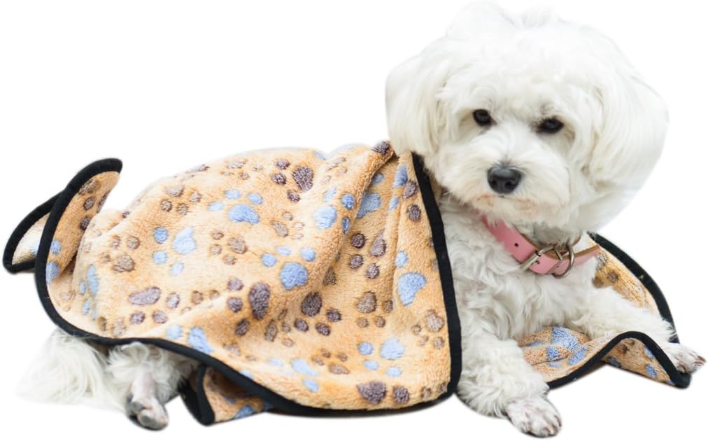 EXPAWLORER Pet Thick Blanket - Super Soft Premium Plush Blanket for Small Cats & Dogs: Home & Kitchen