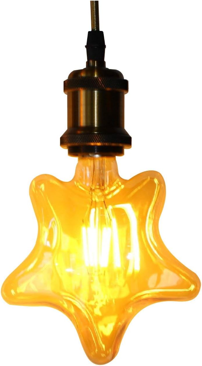 portalámpara Bronze Pendant, Pendant Light with Adjustable Cable 1 m for E27 Vintage - Image 3