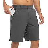 BGOWATU Mens Golf Shorts Stretch Dress Shorts Dry Fit Casual Hiking Cargo Shorts for Summer with Pockets