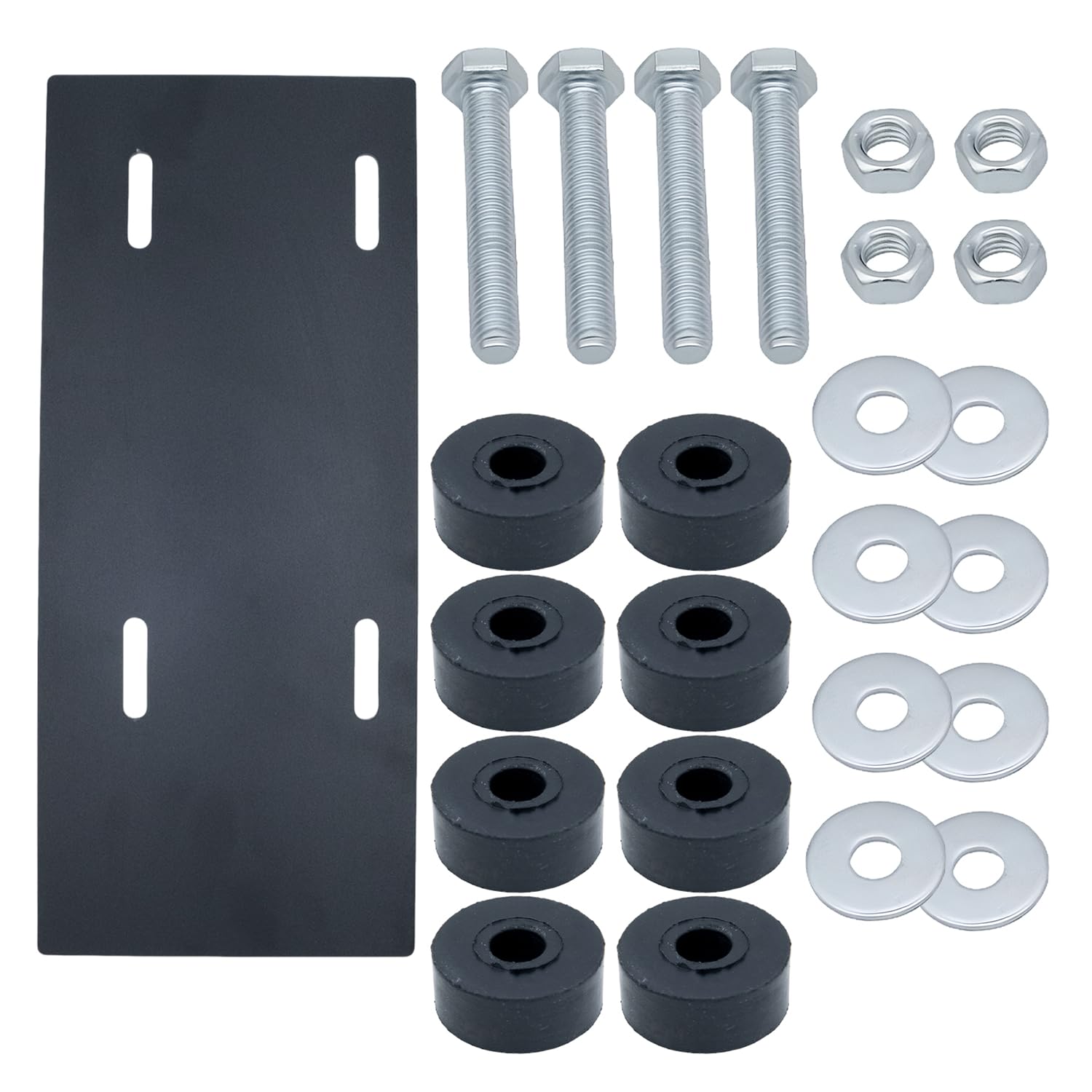 Photo 1 of 212Cc Engine Mount Plate Kit with Bolts Compatible with Harbor Freight Predator Engine 212cc 6.5HP