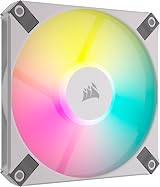 Corsair AF120 RGB SLIM 120mm PWM Fan 8 LED White Thin Profile 2000 RPM view 1