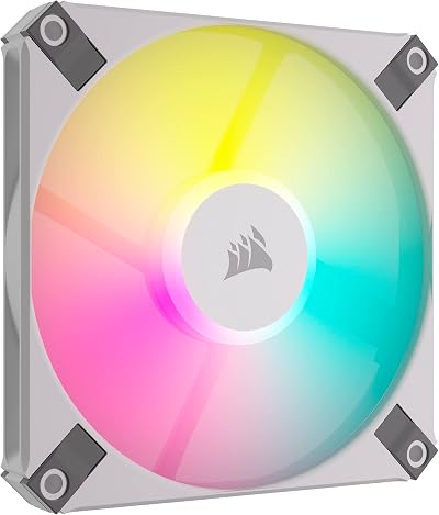 Corsair AF120 RGB SLIM 120mm PWM Fan 8 LED White Thin Profile 2000 RPM