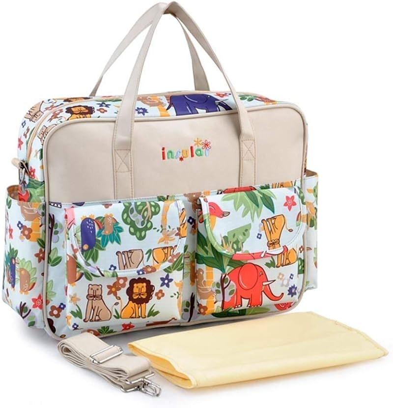 Insular Multifunctional Waterproof Mummy Diaper Bag Nappy Changing Tote