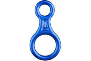 TRIWONDER Rescue Figure 8 Descender, 35kN 50kN Aluminum Rappelling Belay Gear Climbing Rigging Plate Downhill Equipment Heavy Duty