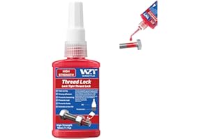 WAN2TLK Red Thread Locker, 271 High Strength Permanent Locking Nuts & Bolts Threadlocker Lock Tight & Seal Fasteners Thread L
