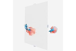 2 PCS Aquarium Fish Tank Divider Plastic Grid Divider Clear Cuttable Grid Plate Fish Tank Isolation with Bracket Fish Tank Se