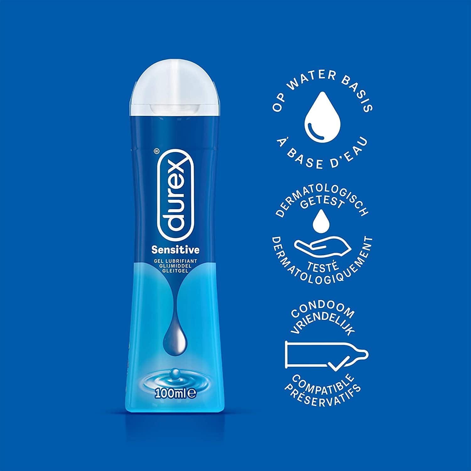 Durex 100 ml Play Sensitive Lubricant, Transparent, 100 ml (Pack of 1) - Image 4