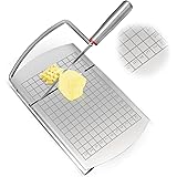 Stainless Steel Cheese Slicer, Cheese Cutter with Blade, Cheese Slicers for Block Cheese, Block Cheese Slicer Board with Prec