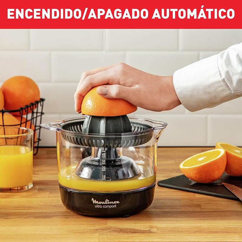 Ultracompact, Exprimidor de cítricos de 25 W, Compacto, Plástico