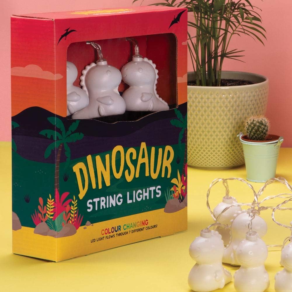 Fizz Creations Dinosaur String Lights Colour Changing LED Battery Operated - Image 4