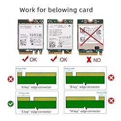 cablecc NGFF E-Key A+E Key Male to Female 22x30mm