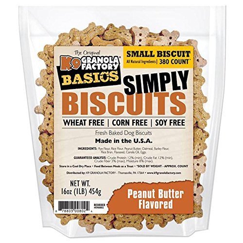 K9 Granola Factory Simply Biscuits with Peanut Butter, Small