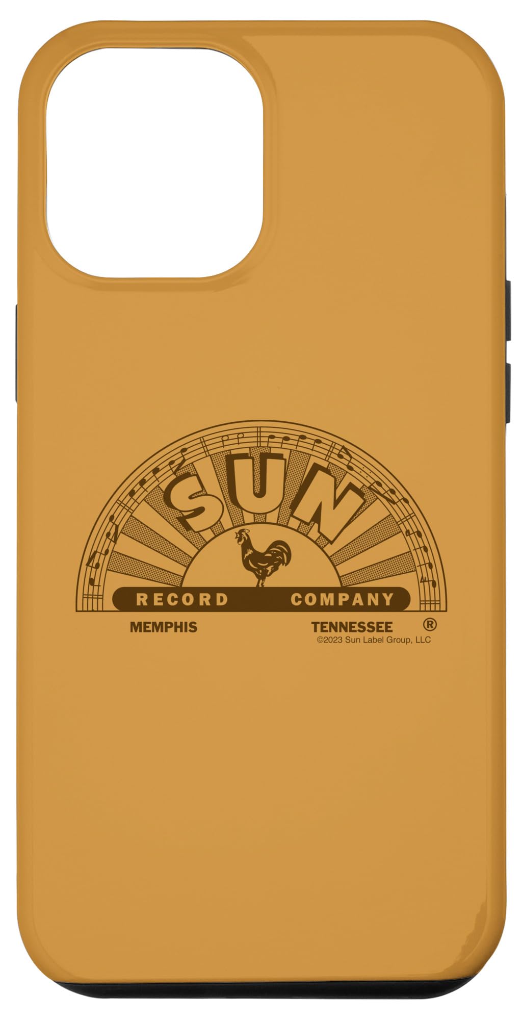 iPhone 14 Pro Max Sun Records Brown Half Logo Case