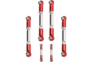 HEREIN-RC Steel ARAC8076 Composite Link Set for Arrma 1/10 Granite Mega 550 Tie Rod Senton 4WD 3S Turnbuckle Vorteks 3s Link Linkage Rod RC Upgrade Parts AR330446