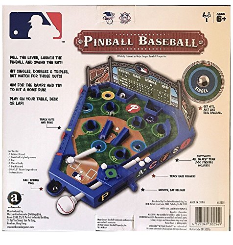 MLB Wooden Pinball Baseball Game