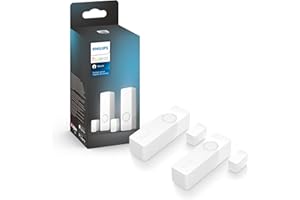 Philips Hue Secure Smart Contact Sensor, White - 2 Pack - Made for Indoor Doors and Windows - Requires Hue Bridge - Works with The Hue App