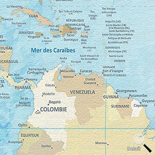 Lana Kk Globe Impressions En Brundans 100x70cm Mappemonde Beige Francais Photo Toile Carte Du Monde Babillard En Liege Pour Epingler Vos Destinations Impressions Sur Toile Cuisine Et Maison Helpacreche Co Za