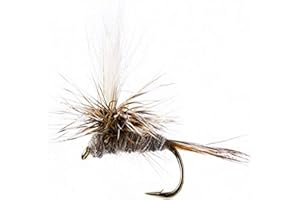 Flies Direct Adams Parachute Assortment 1 Dozen Trout Fishing Flies ,Gold