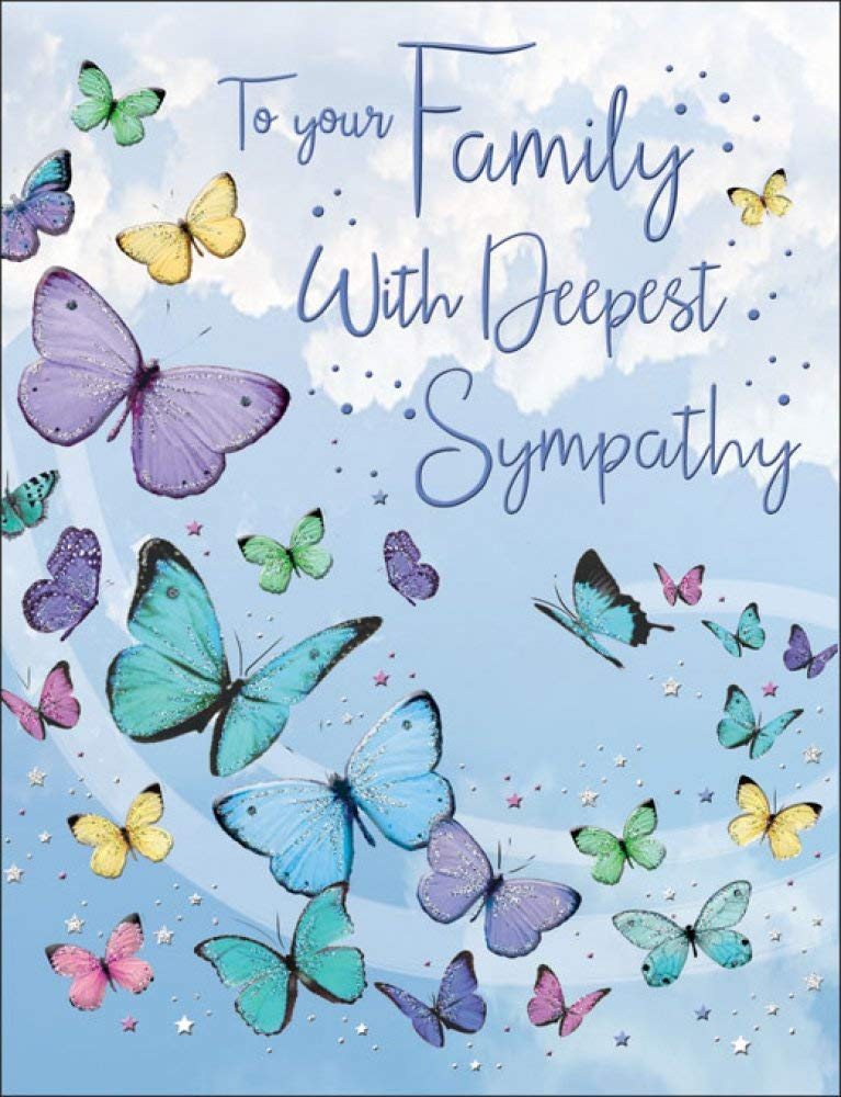 Regal Publishing Occasion Card Sympathy Family - 8 x 6 inches, Green