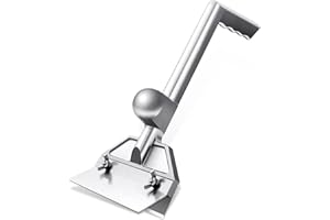 PURPLEBIRD Heavy Duty Griddle Scraper for Flat Tops with 6" Stainless Steel Sharp Blade, Flat Top Grill Scraper for Griddle with Ergonomic Aluminum Handle, Ideal for Home,Commercial Use