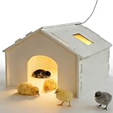 GOOD MOTHER Upgraded Chick Brooder with Viewing Window,Baby Chicken Cage Heat Lamp Brooder for 10-20 Chicks,Ducks,Quail&amp;Birds&ndash;Energy-Efficient 35W Heater,Easy-to-Clean Design