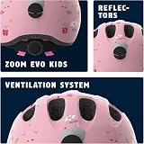 ABUS Smiley 2.0 Childrens Bike Helmet Pink Rose Princess Size S 45-50cm view 3