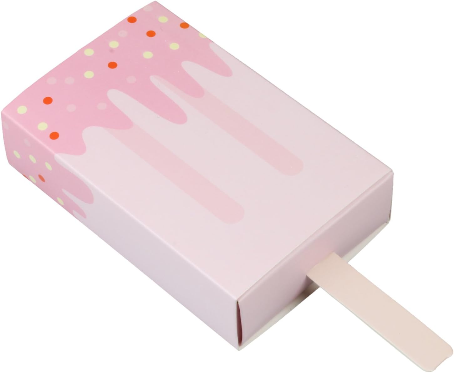 Vlovelife 50pcs Pink Ice Cream Favor Boxes Cute Baby Shower Favors Paper Candy Boxes Gift Box for Boy & Girl Birthday Party Decorations
