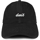Trendy Apparel Shop Don't Embroidered Brushed Cotton Adjustable Cap Dad Hat