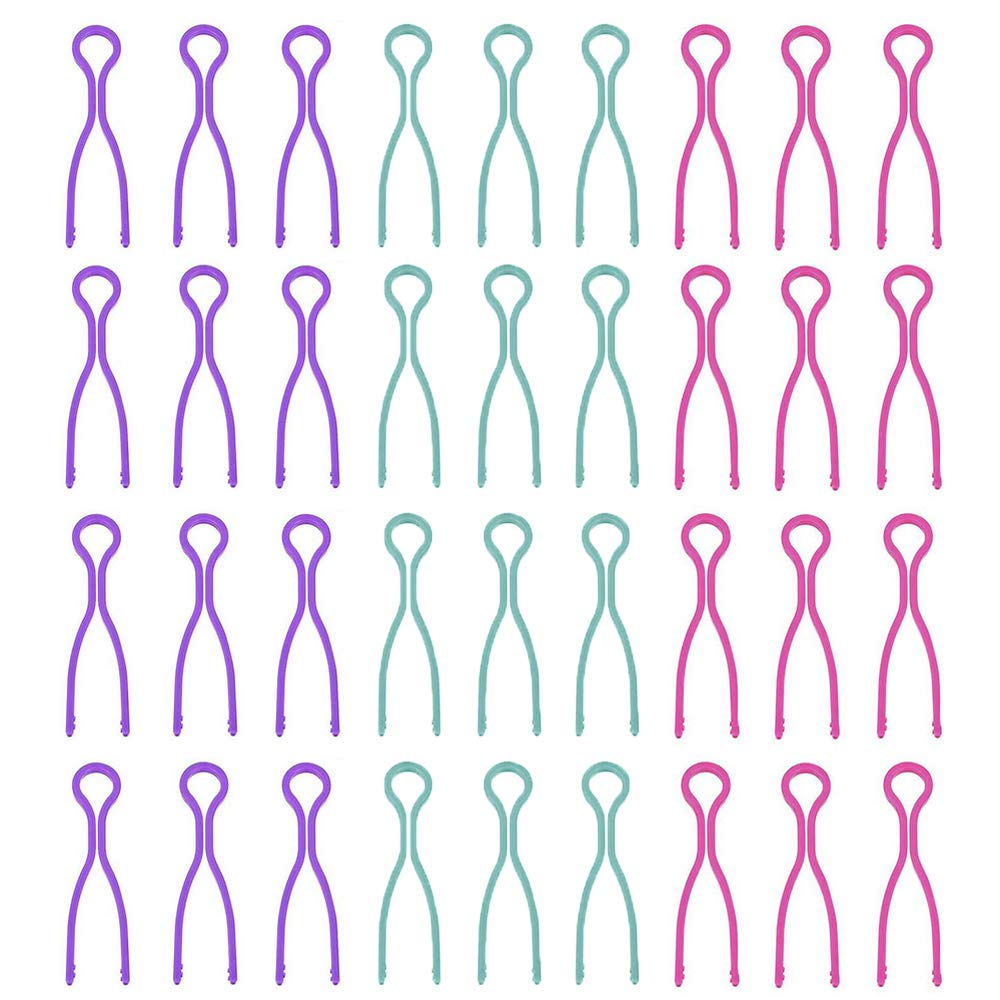 TANCUDER 60 Pack Bobbin Holder Clips Plastic Bobbins Buddies 2.76 Inch Bobbin Thread Holder Clamps Sewing Machine Accessories Holders for Thread Spools Organizing, Embroidery Quilting (3 Colors)