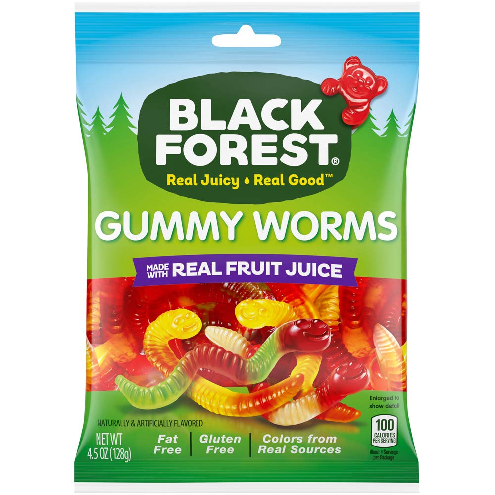 Black Forest Gummy Worms, 4.5 Ounce 