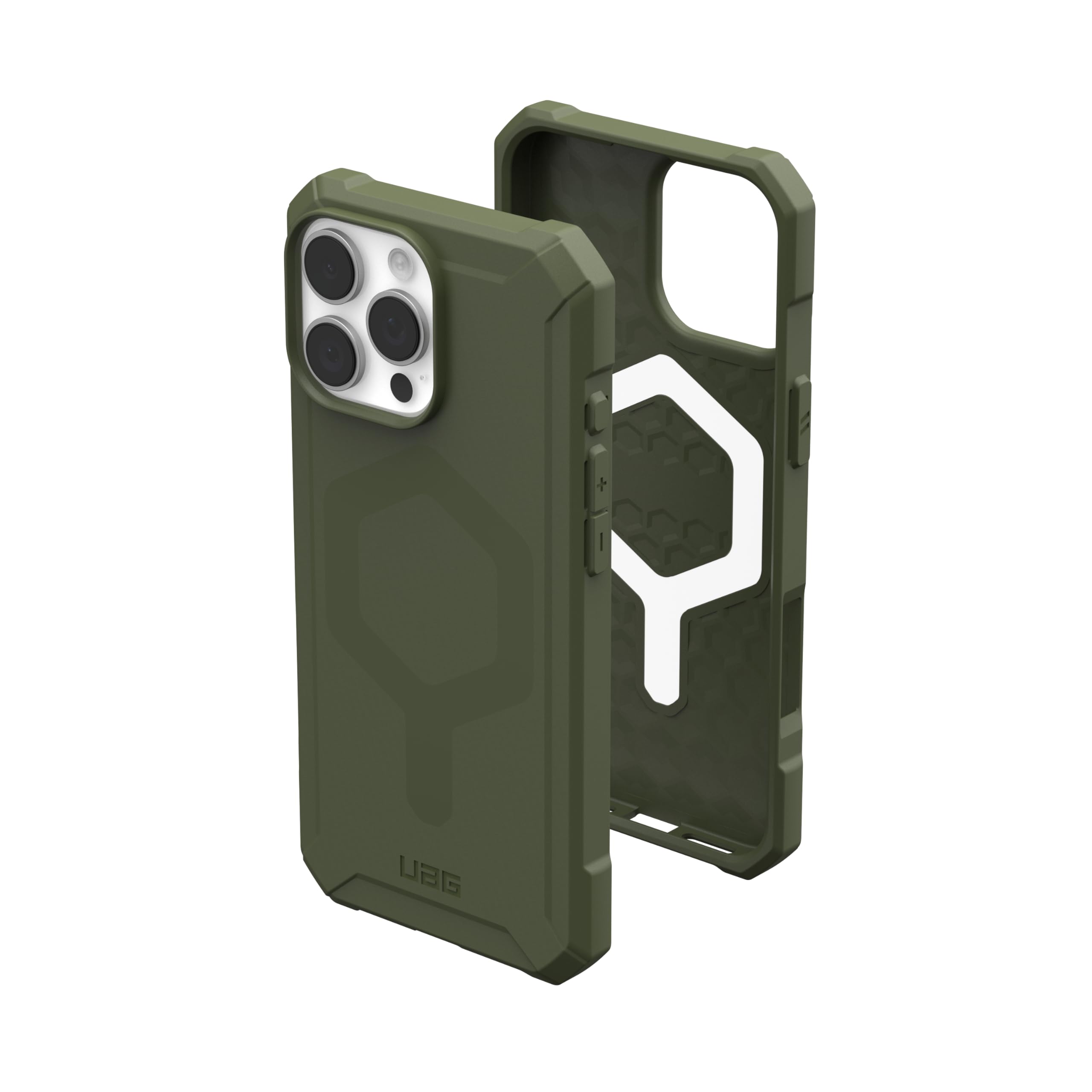 URBAN ARMOR GEAR UAG Designed for iPhone 16 Pro Max Case 6.9" Essential Armor - Compatible with MagSafe Charging Rugged Slim Sleek Shockproof Anti-Slip Military Grade Protective Cover, Olive Drab