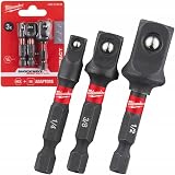 Milwaukee Shockwave Impact Socket Adaptor Set 3pc view 9