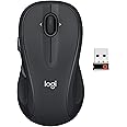 Logitech M510 Wireless Computer Mouse for PC with USB Unifying Receiver - Graphite (Renewed)