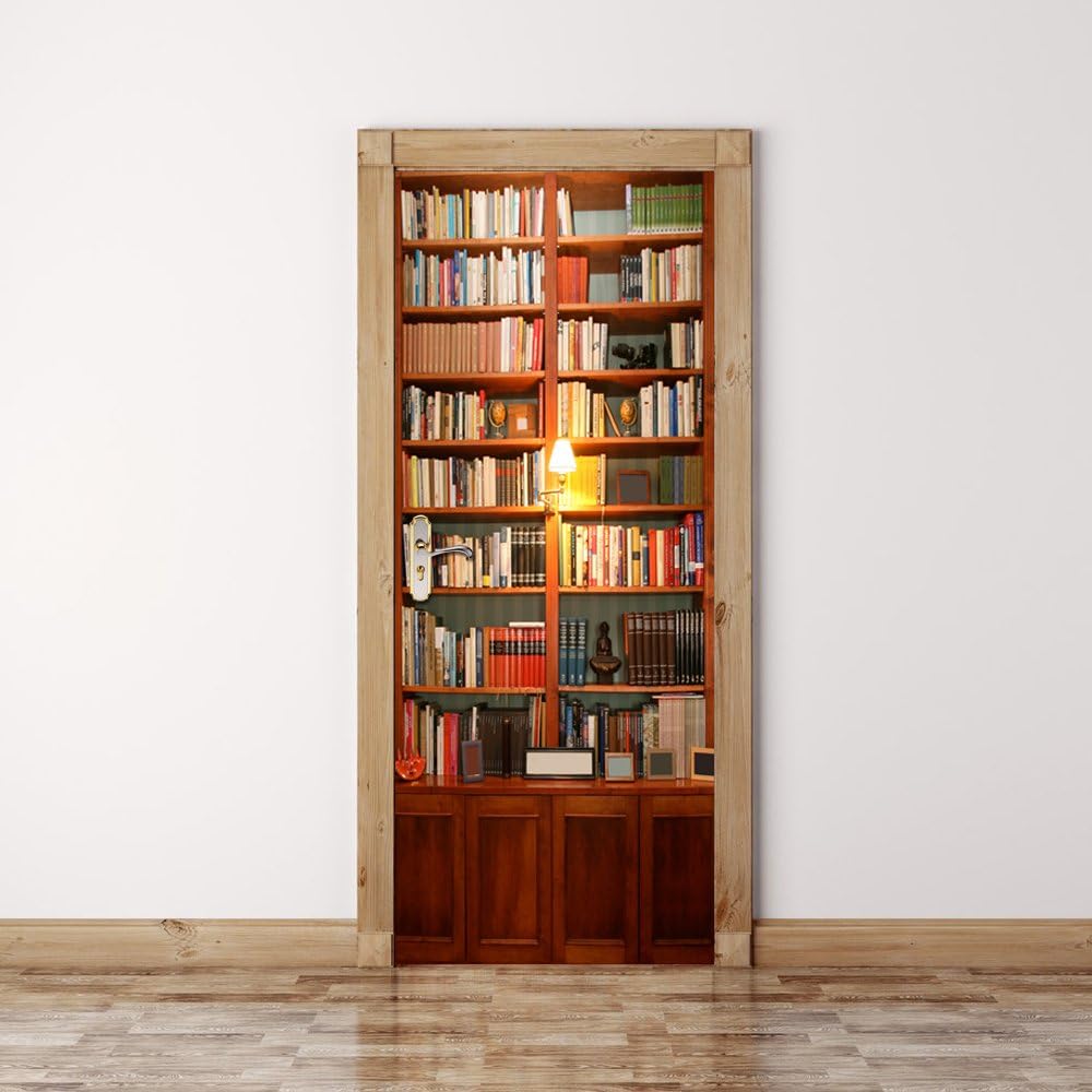 Alwayspon 3D Door Art, Removable Door Decals, Self-Adhesive Door Mural, Door Sticker for Room décor, 30.3"x78.7"(77x200cm) - Image 3
