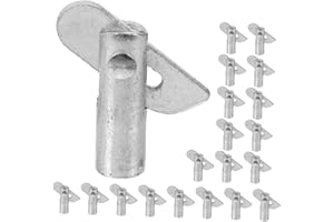 Homoyoyo 20pcs Galvanized Scaffolding Locking Pins Safety Lock Steel Fixed Pegs for Guardrail System Support in Construction 