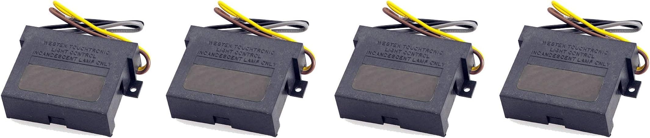 Westek 6503HBLC 300-Watt Touch Dimmer Replacement Kit (Fоur Paсk)