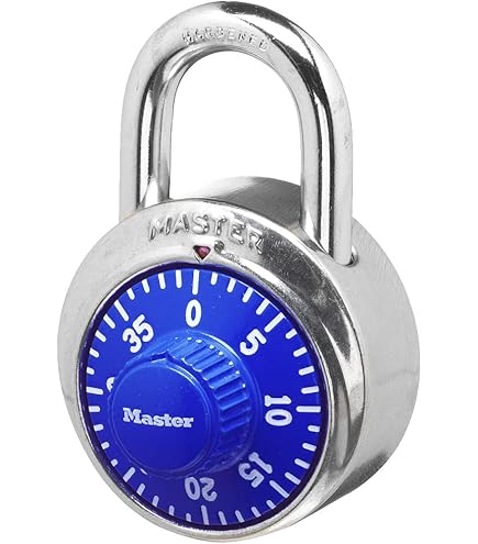 Master Lock 1506D Locker Combination Padlock, 1 Pack, Blue