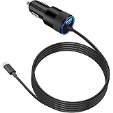 Apple MFi Certified iPhone Car Charger Fast Charging + 6FT Lightning Cable | Caiinei 4.8A Car Phone Charger Dual USB Power Cigarette Lighter Car Accessories for iPhone 14 13 12 11 Pro Max XS XR X 8 iPad