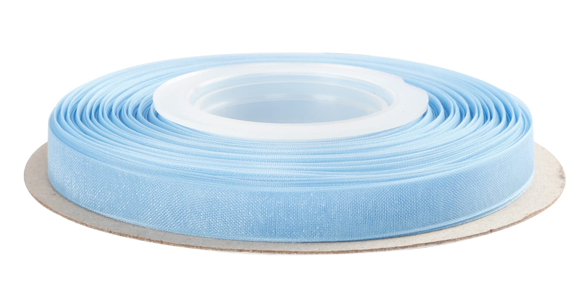 Joycrosso 9mm Copen Shimmer Sheer Organza Ribbon Sheer Chiffon Ribbon 45 Meters-Roll Multiple Colors Available for Gift Wrapping Wedding Events Christmas Décor