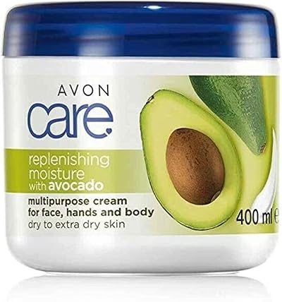 Avon Care Replenishing Moisture Cream 2x400ml Face Hands Body Avocado Dry Skin