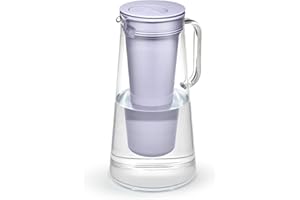 LifeStraw Home – Water Filter Pitcher, 10-Cup, Wisteria, BPA Free Designed for Everyday Protection Against Bacteria, parasites, microplastics, Lead, Mercury, PFAS and a Variety of Chemicals