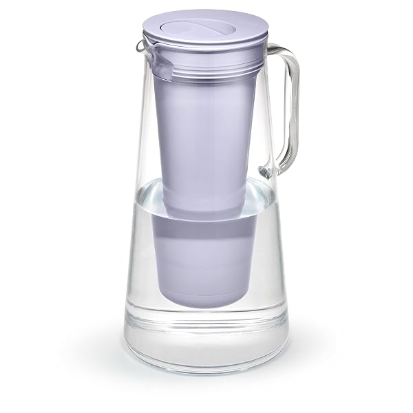 LIFESTRAW HOME – WATER FILTER PITCHER, 10-CUP, WISTERIA, BPA FREE DESIGNED FOR EVERYDAY PROTECTION AGAINST BACTERIA, PARASITES, MICROPLASTICS, LEAD, MERCURY, PFAS AND A VARIETY OF CHEMICALS