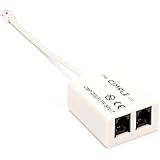 2 Wire, 1 Line DSL Filter, with Built in Splitter - for Removing Noise and Other Problems from DSL Related Phone Lines