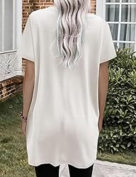 Poetsky Womens Long Maternity Tshirts Loose Fit