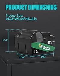 Xeanerol 18V 6.0Ah Lithium Ion Replacement for
