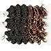 6Packs 18'' Wavy Senegalese Twist Crochet Braid Hair Wavy Ends Synthetic Hair Extensions for Black Women (18