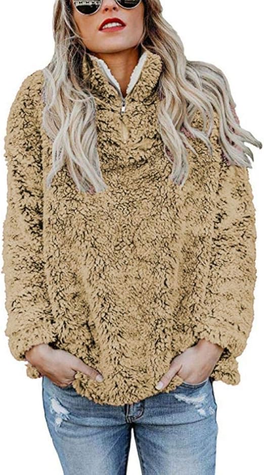 fluffy fleece quarter zip