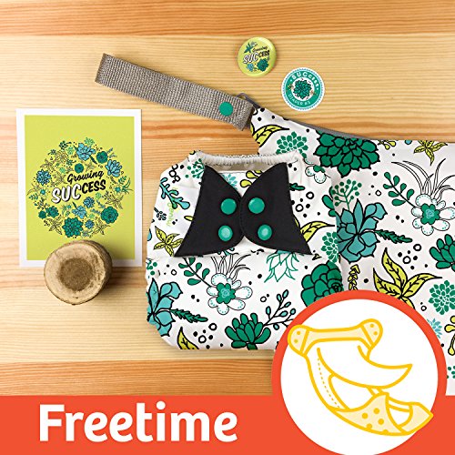 Doodles Collection: bumGenius Freetime All-in-One One-Size Snap Closure Cloth Diaper (Success)