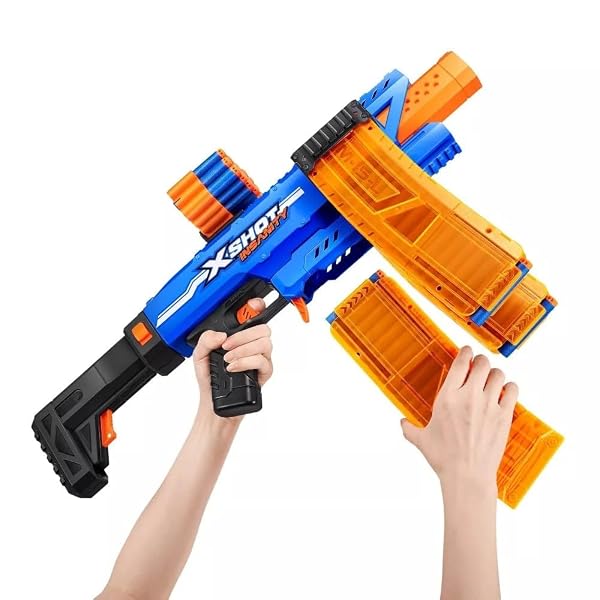 ZURU XSHOT INSANITY MOTORISED CLIP BLASTER & 72 DARTS